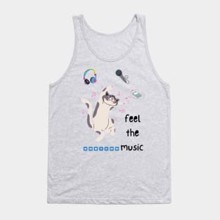 Happy cat Tank Top